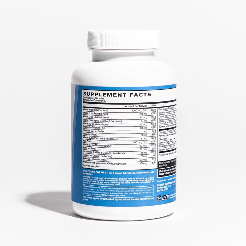 BARE PERFORMANCE NUTRITION BPN Strong MultiVitamin Foundational Health Improved Mood and Sleep Adaptogens Improved Cognitive Health - Image 2