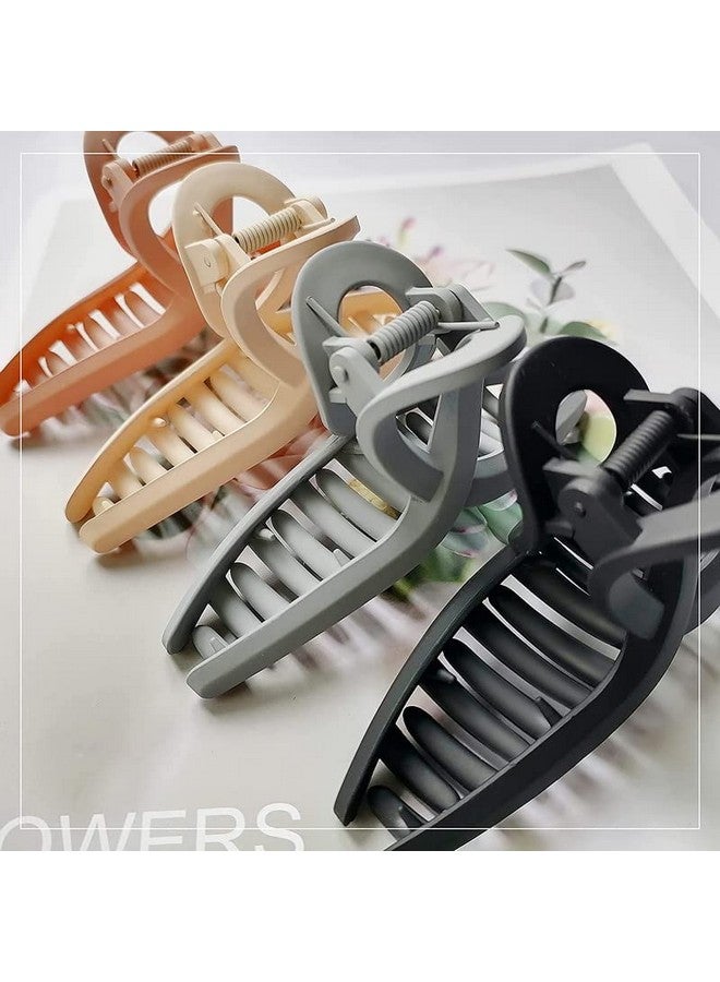 تشاندركاش مشابك شعر CHANDERKASH مقاس كبير 3.5 بوصة غير قابلة للانزلاق، مشبك فراشة كبير غير لامع - شعر رقيق ورفيع للنساء - Image 2