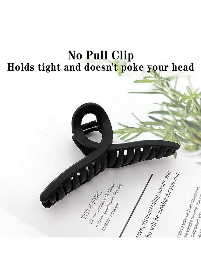 تشاندركاش مشابك شعر CHANDERKASH مقاس كبير 3.5 بوصة غير قابلة للانزلاق، مشبك فراشة كبير غير لامع - شعر رقيق ورفيع للنساء - Image 5