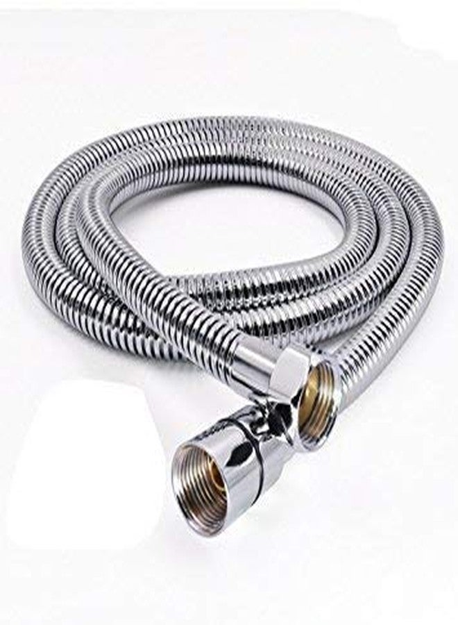 BATH GURU Square Tube Pipe and Wall Stand Ultra Slim Hand Shower, 9 Inch with 1.5 m Shower, Silver, Large - Image 4