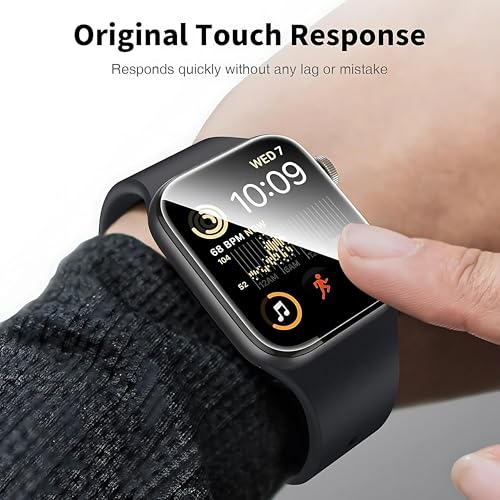 OHAYO Screen Protector For Apple Watch Series 11 Screen Protector 46mm Series 10 [Flexible TPU Not Glass] Self-Healing, Max Coverage, Bubble Free, HD Clear Screen Guard for iWatch S11/S10 46mm, Anti-Scratch (Pack Of 2) - Image 5