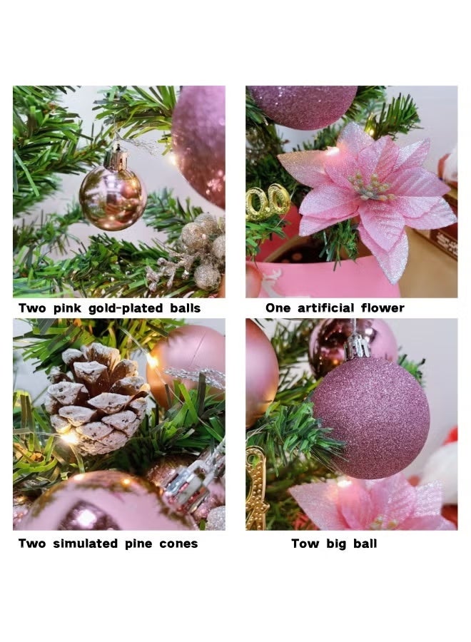 Mini Christmas Tree 45 cm Santa Tree Seasonal Holiday Decoration Tree for Home, Office, Party - Image 5