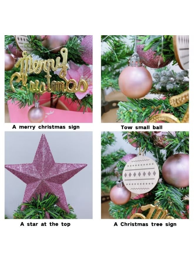 Mini Christmas Tree 45 cm Santa Tree Seasonal Holiday Decoration Tree for Home, Office, Party - Image 2