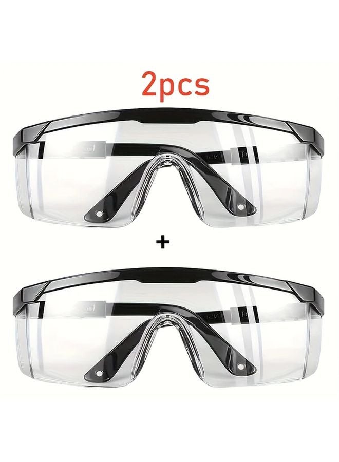 2 Pack Transparent Lenses Available in Blue and Black Ideal for Holidays - Image 1