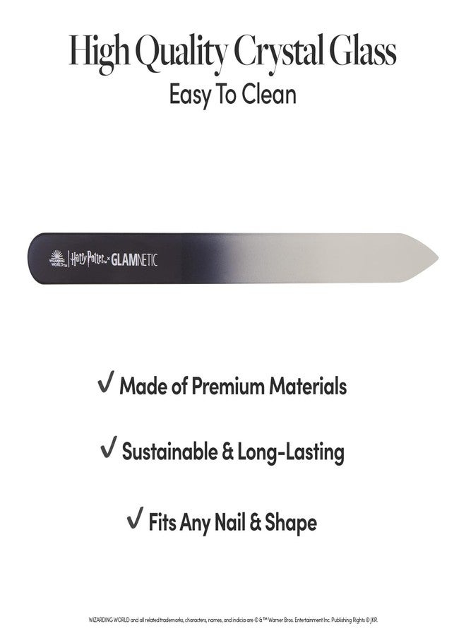 Glamnetic مبرد أظافر هاري بوتر™ × جلامنيتيك زجاجي كريستالي | مبرد أظافر شامل لتشكيل، تنعيم وتلميع | خفيف الوزن وسهل الاستخدام - Image 2