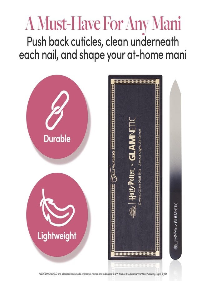 Glamnetic مبرد أظافر هاري بوتر™ × جلامنيتيك زجاجي كريستالي | مبرد أظافر شامل لتشكيل، تنعيم وتلميع | خفيف الوزن وسهل الاستخدام - Image 5