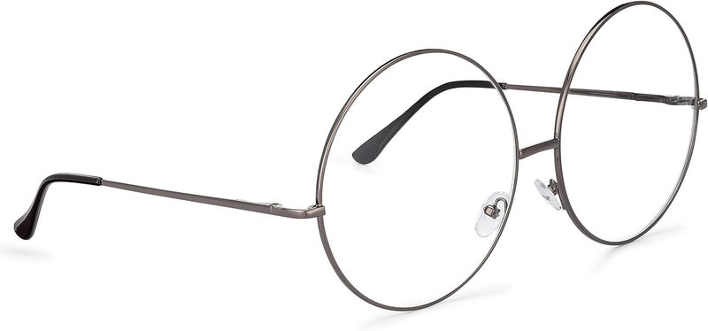 grinderPUNCH XXL Super Oversized Fashion Glasses Round Circle Frame Clear Lens - Image 1