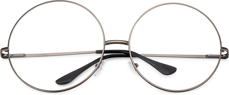 grinderPUNCH XXL Super Oversized Fashion Glasses Round Circle Frame Clear Lens - Image 3
