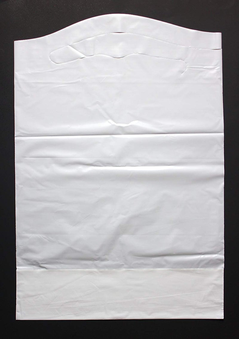 Tidi Disposable Adult Bibs with Crumb Catcher 100 Pack Plastic - Image 2