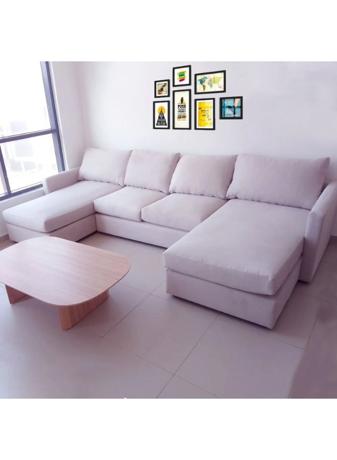 KUSTOMDECO 3-Piece Double Chaise Sectional Sofa - Customizable Sectional Sofa for Living Room, Premium Upholstery, L-Shape Design - Image 2