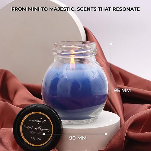 Aromahpure Big Matki Candle (30 Hours) | Rosemary Scented Candle | 100% Soy Wax, Smokeless Candle | Pack of 1 | Long Lasting Aroma Candles| Scented Candles for Home D�cor - Image 2