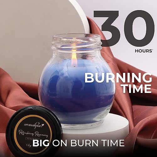 Aromahpure Big Matki Candle (30 Hours) | Rosemary Scented Candle | 100% Soy Wax, Smokeless Candle | Pack of 1 | Long Lasting Aroma Candles| Scented Candles for Home D�cor - Image 5