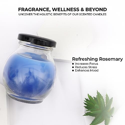 Aromahpure Big Matki Candle (30 Hours) | Rosemary Scented Candle | 100% Soy Wax, Smokeless Candle | Pack of 1 | Long Lasting Aroma Candles| Scented Candles for Home D�cor - Image 4