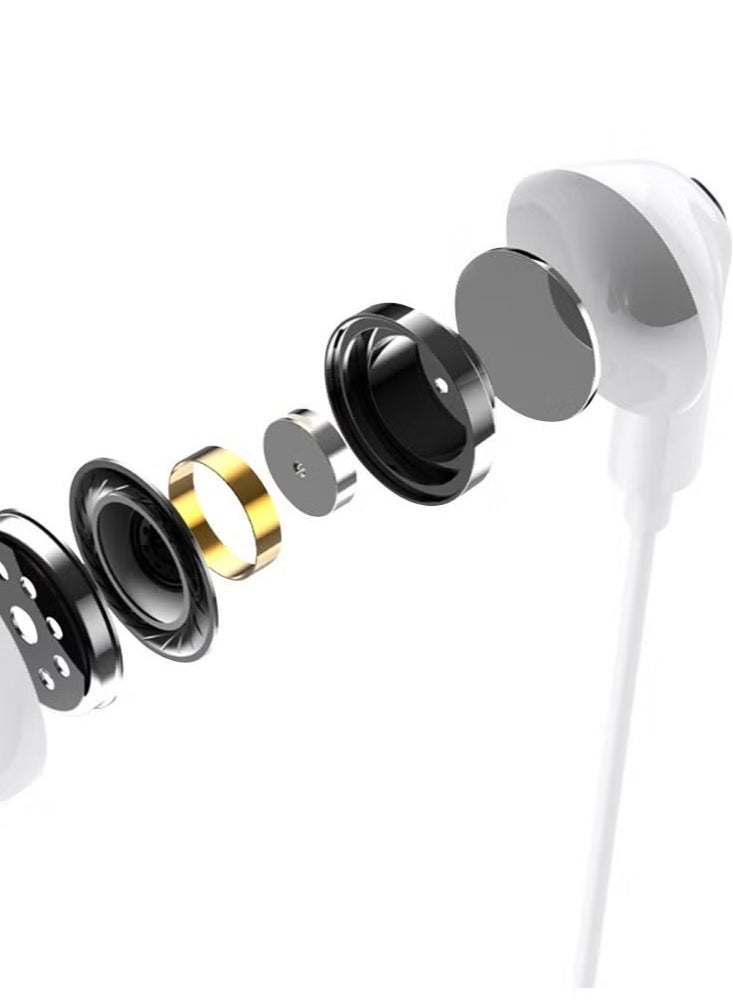 ELTRAZONE In-Ear Earphones with Type-C Connector – High-Quality Melody T+ EA130 Wired Earbuds with 1.2M Cable, Compatible with All Type-C Smartphones, Crystal Clear Sound, Comfortable Fit, and Durable Design in Elegant White Color - Image 3
