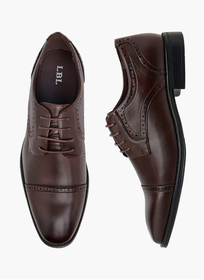 LBL by Shoexpress Men's Solid Lace-Up Derby Shoes