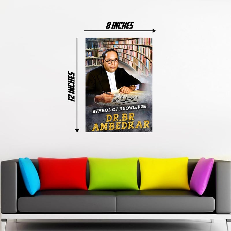 Ambedkar Wall Sticker - Dr.Bhim rao ambedkar Wall Poster Sticker - Economist - Political Leader - 300GSM - Glossy - Strong Adhesive - starxdecals  - Image 3