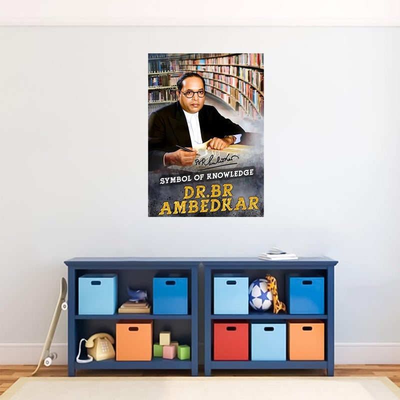 Ambedkar Wall Sticker - Dr.Bhim rao ambedkar Wall Poster Sticker - Economist - Political Leader - 300GSM - Glossy - Strong Adhesive - starxdecals  - Image 4