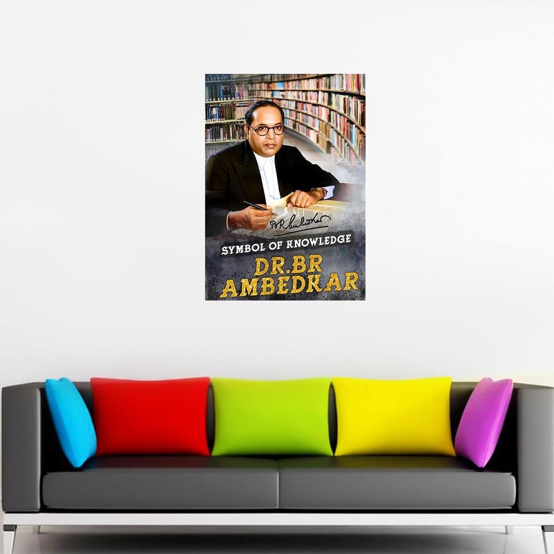 Ambedkar Wall Sticker - Dr.Bhim rao ambedkar Wall Poster Sticker - Economist - Political Leader - 300GSM - Glossy - Strong Adhesive - starxdecals  - Image 2