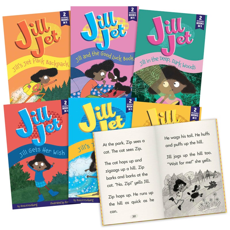 Junior Learning Jill Jet Decodable Reader Chapter Books Boxed Set 12 Decodable Stories in 6 Books Grades 13Science of Reading Program - Image 2