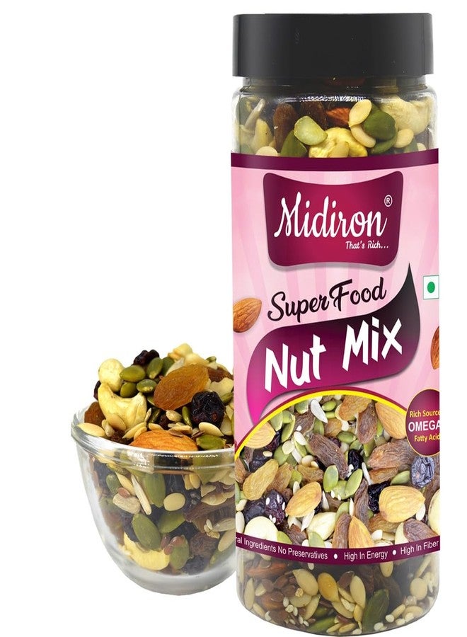 Midiron Nut Mix Dry Fruits and Seeds, Roasted Trail Mix Superfood, Antioxidant and Protein Rich, Healthy Nut Mix Healthy Diet (250 g) - Image 1