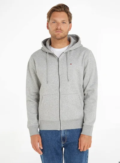 TOMMY JEANS Fleece Zip-Thru Hoody Sweatshirt