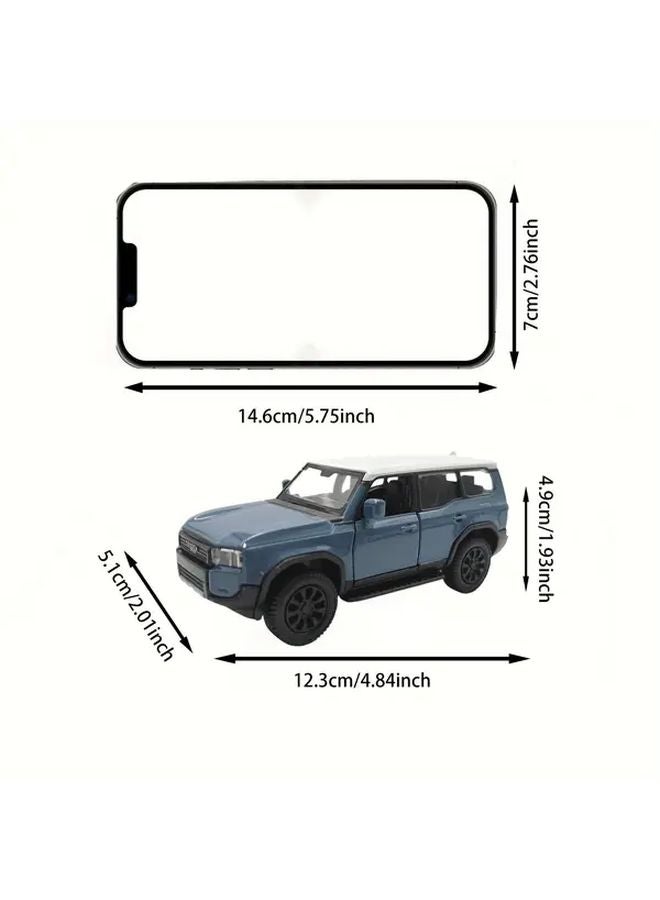 Matt Black Alloy Body Toyota Landcruiser Off Road Vehicle Model Toy Gift - Image 3