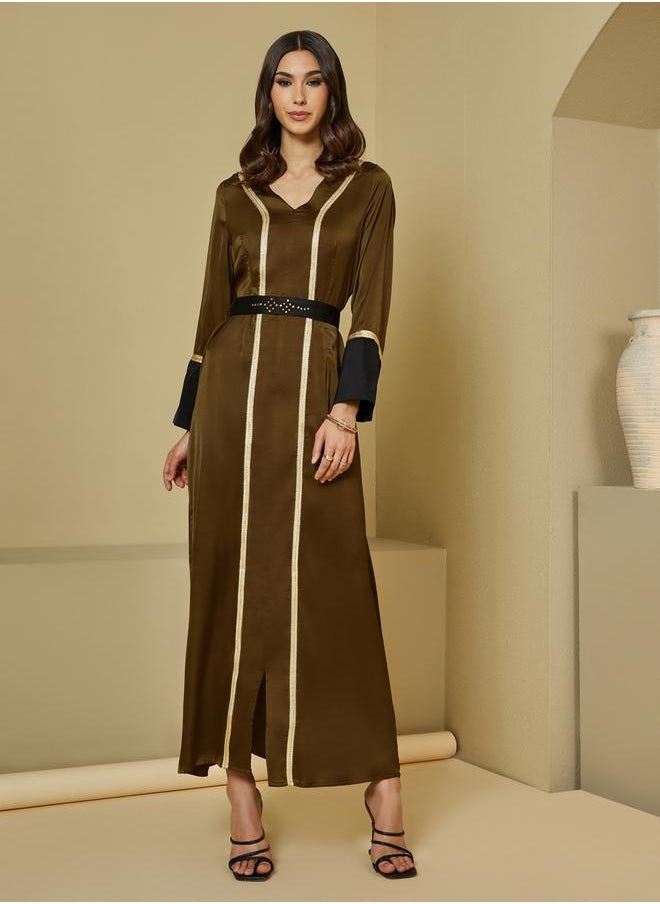 Embellished Belted Contrast Detail Kaftan - pzsku/Z327EB11F790AED2C415FZ/45/_/1733818820/4b70d98e-5c7c-4892-ac3c-d77d33c8bd18