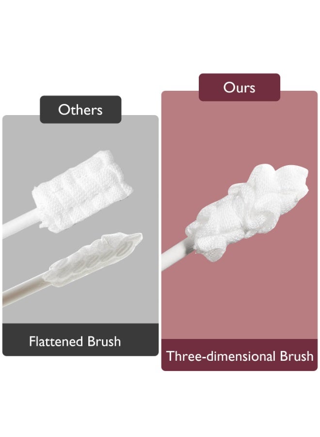 Momcozy منظف لسان الأطفال من الشاش، فرشاة أسنان للأطفال للاستخدام مرة واحدة، فرشاة أسنان للأطفال لتنظيف الفم واللثة، عصا تنظيف الفم للأطفال الرضع، منظف فم للأطفال حديثي الولادة، 40 قطعة - Image 2