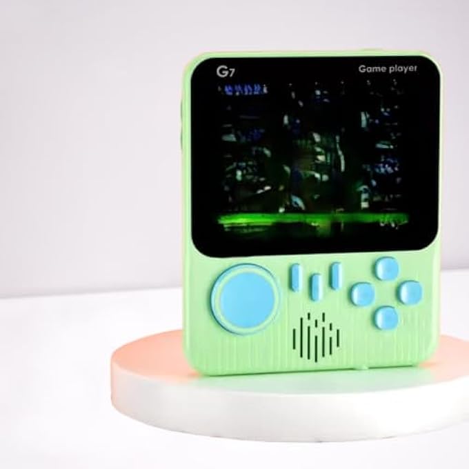DKH -G7 RETRO HANDHELD GAME CONSOLE, 3.5 INCH LCD SCREEN, 666 BUILT-IN GAMES, BATTERY POWERED, TV COMPATIBLE (GREEN) - Image 3