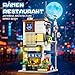 Reobrix Japanese Ramen Shop Building Blocks 66501 2 in 1 Creative Street View House Building Kit with Light Japanese Architecture Home Office Decor Ideal Gifts for Boys Girls Adults 14 - Image 4