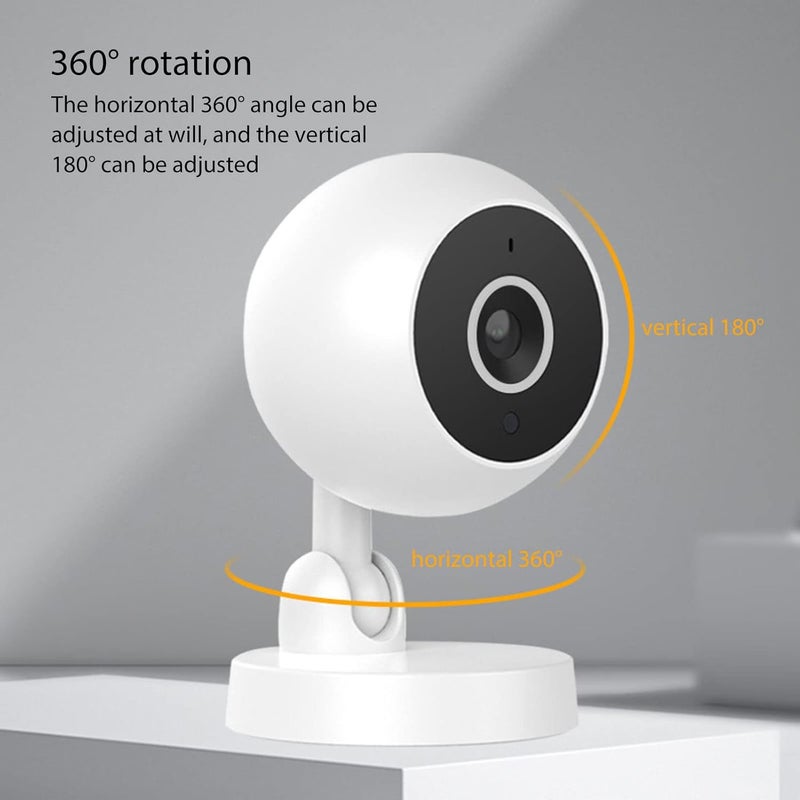 كلاراكو كاميرا مراقبة ذكية من كلاركو بدقة 1080 بكسل، اتصال لاسلكي بالواي فاي، مراقبة عن بعد، رؤية ليلية، كاميرا مراقبة داخلية للأمن المنزلي الداخلي - Image 4