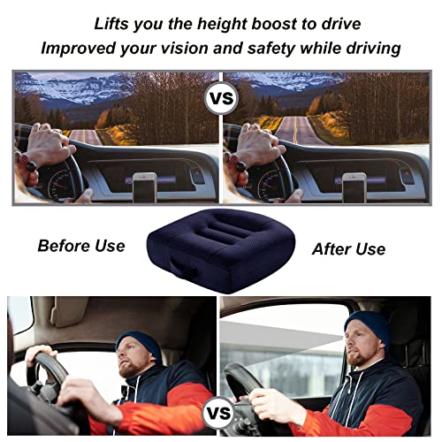 WSGJHB Seat Cushions for Office Chairs, Desk Chair Cushion for Long Sitting, Office Chair Pad Sitting Seat Pillow for Office Chair, Trucks,Car, Home,Wheelchair, Angle Lift Seat Cushion - Image 3