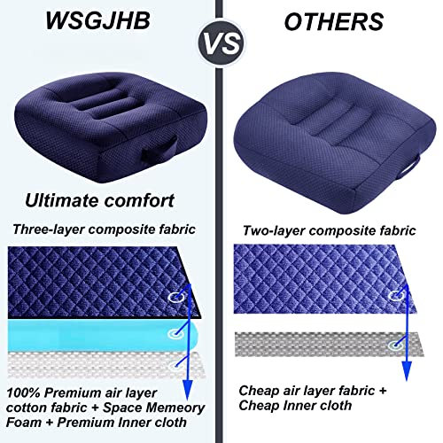 WSGJHB Seat Cushions for Office Chairs, Desk Chair Cushion for Long Sitting, Office Chair Pad Sitting Seat Pillow for Office Chair, Trucks,Car, Home,Wheelchair, Angle Lift Seat Cushion - Image 5