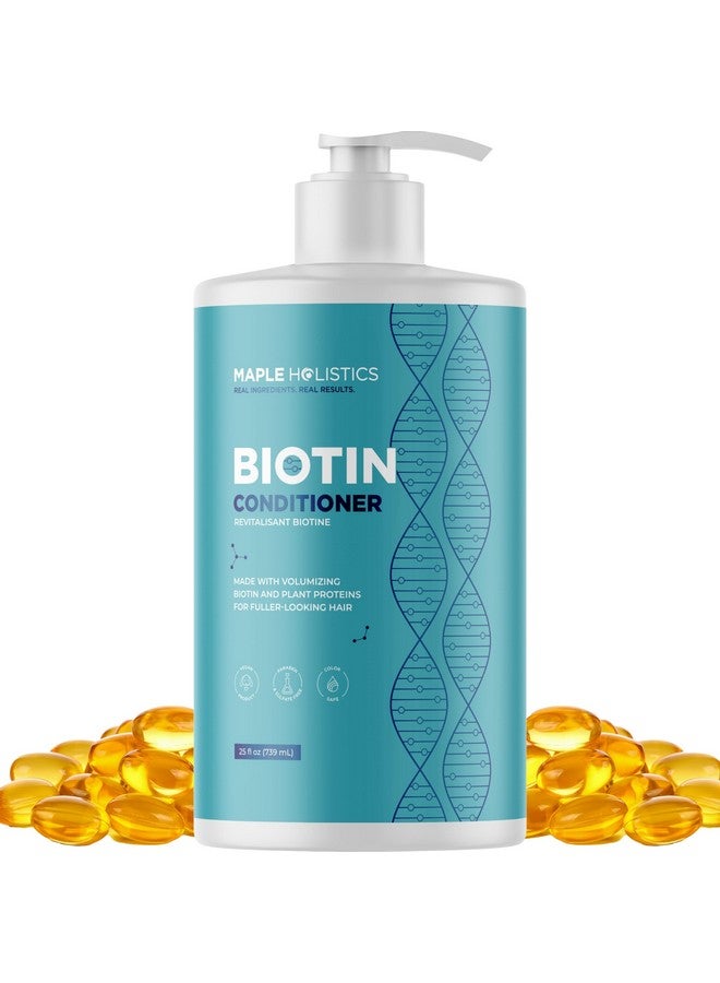 مايبل هوليستكس بلسم البيوتين المكثف للشعر الخفيف بلسم البيوتين والكولاجين لعلاج الشعر الجاف بالإضافة إلى العناية بالشعر الناعم بلسم خالٍ من الكبريتات والبارابين والسيليكون للشعر الجاف التالف - Image 1
