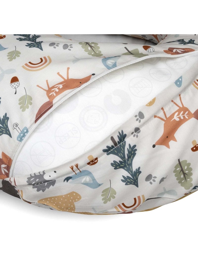 Nursing Pillow,Cotton Blend Fabric with Removable Nursing Pillow Cover, Breastfeeding Pillow