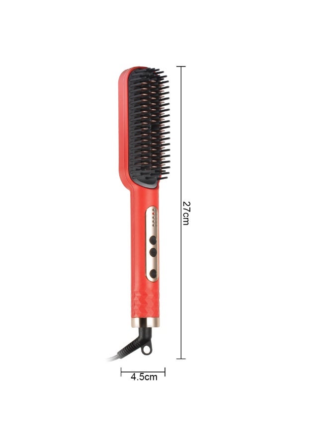 RAF Hair Straightener Brush Hair Straightening Brush for All Hair Types with 5 Temps Fast Heating - Image 3