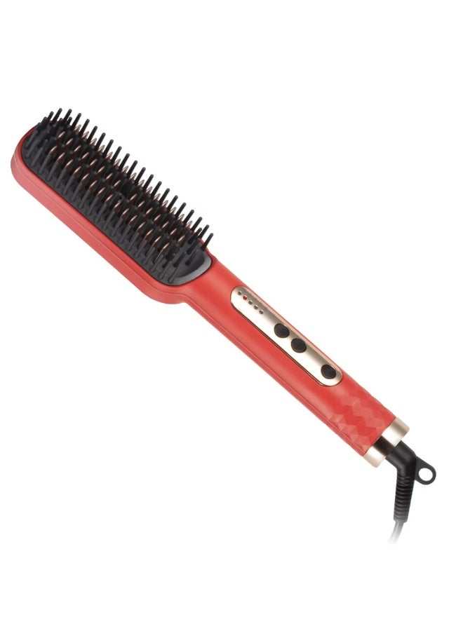 RAF Hair Straightener Brush Hair Straightening Brush for All Hair Types with 5 Temps Fast Heating - Image 4