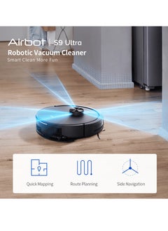 Airbot Airbot S9 Ultra Robotic Vacuum Cleaner Up to 12000Pa Robot Vacuum Cleaner Robot Cleaner,Advanced LiDar Navigation System,Customizable Cleaning,Sweep, Vacuum,Mop All in One  - Image 2