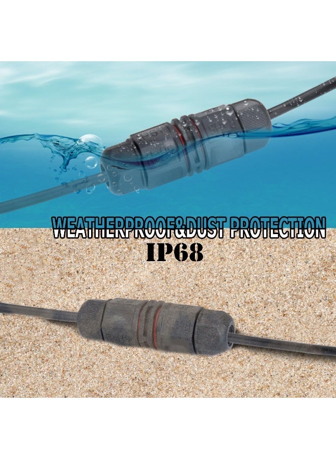 melfi Outdoor Ip68 Waterproof Connector - 250V 16A Cable Wire For Gland Sleeve, Garden, Construction, And Plant Use | Fire Retardant, Suitable For 6-12Mm Wire Diameter (Ip68-3Pin, 1Pcs) - Image 5