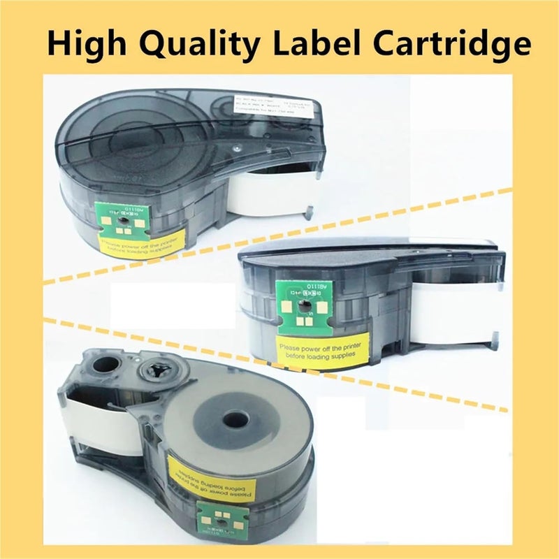 Compatible for Brady M210/M211/M210-LAB | 5~10PK New Version M21-750-595-WT All-Weather Chip Label Cartridge(10PK M21-750-595 New) - Image 2