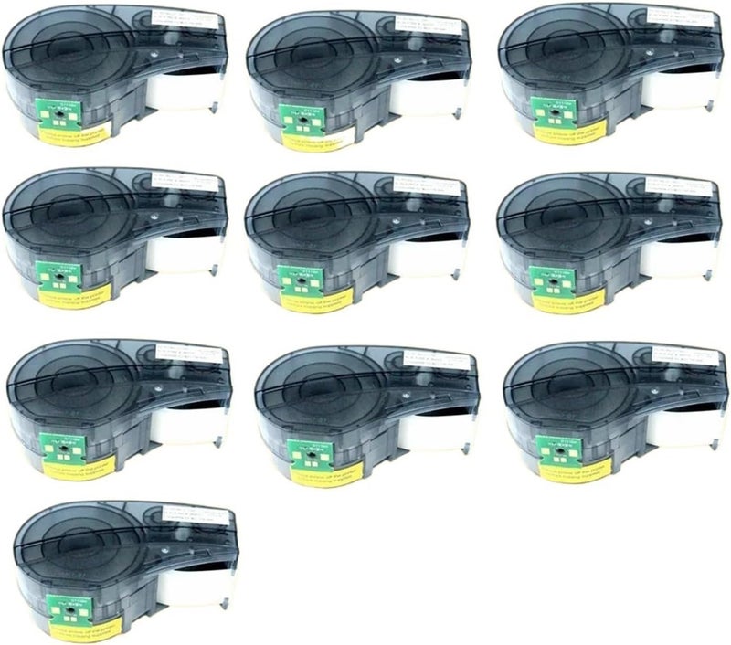Compatible for Brady M210/M211/M210-LAB | 5~10PK New Version M21-750-595-WT All-Weather Chip Label Cartridge(10PK M21-750-595 New) - Image 1