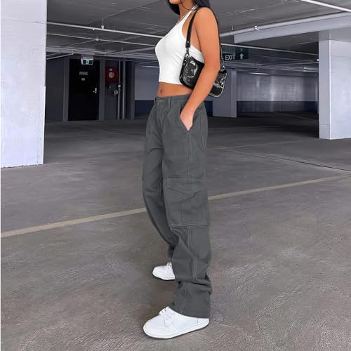 Lepunuo Women's Cotton Casual Military Army Cargo Combat Work Pants - Image 3
