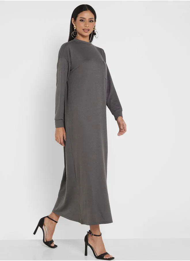 Refka by modanisa Long Sleeve Dress