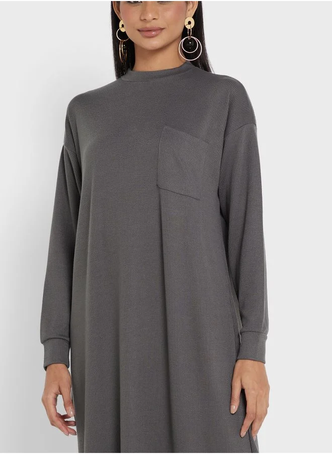 Refka by modanisa Long Sleeve Dress