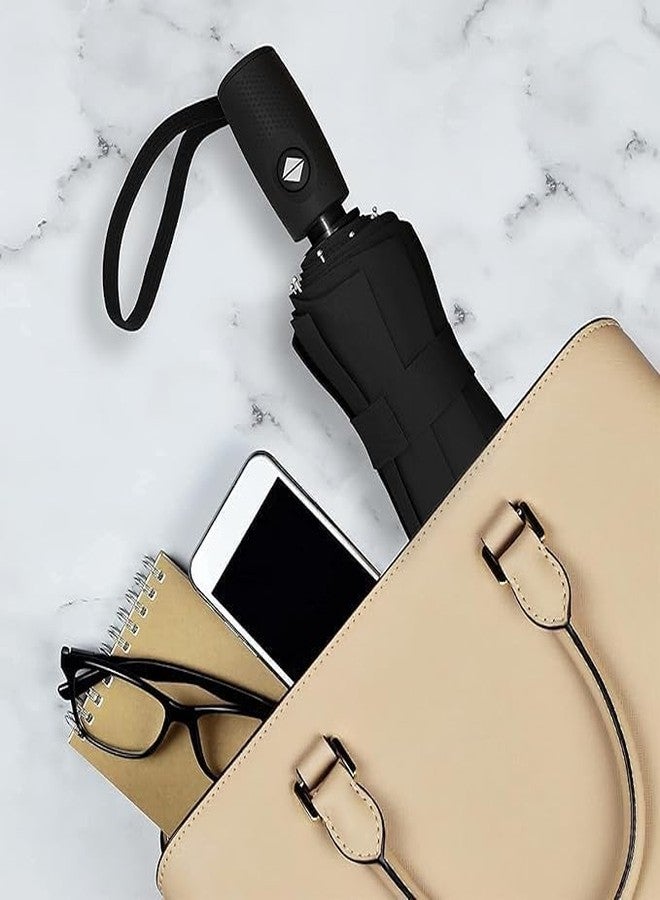 SIMESTICH مظلة سيمستيك للحماية من الأشعة فوق البنفسجية، تفتح وتغلق تلقائيًا للحماية من المطر والشمس | مظلة ثلاثية الطي للرجال والنساء والأطفال | مظلة أنيقة قابلة للطي ومقاومة للرياح للسفر (متعددة الألوان) - Image 5