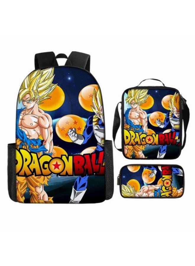 عام حقيبة الظهر المطبوعة الشائعة - مجموعة حقيبة الظهر المكونة من ثلاث قطع (يمكن استخدامها للطلاب والأطفال والأصدقاء للنزهات وتسلق الجبال وما إلى ذلك) - 11 - Image 2