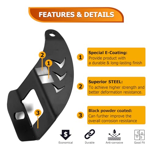 WeiSen 42 Roof LED Curved Light Bar Mounting Brackets Compatible with Can Am Maverick R Max 20242026 - Image 3