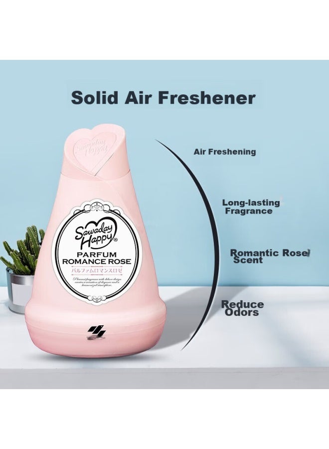 Kobayashi Air Freshener Solid Fragrance Diffuser Deodorizer For Bathroom, Imported Romantic Rose Scent 120g