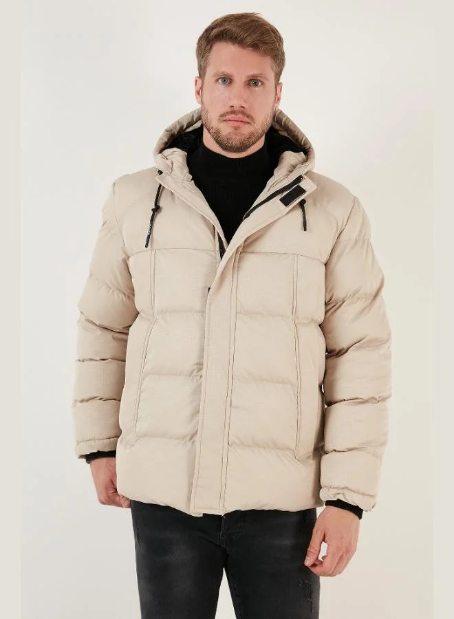 Buratti  Buratti Zippered Pocket Slim Fit Hooded Puffer Jacket Men's COAT 5711050 for Men | Best Price UAE