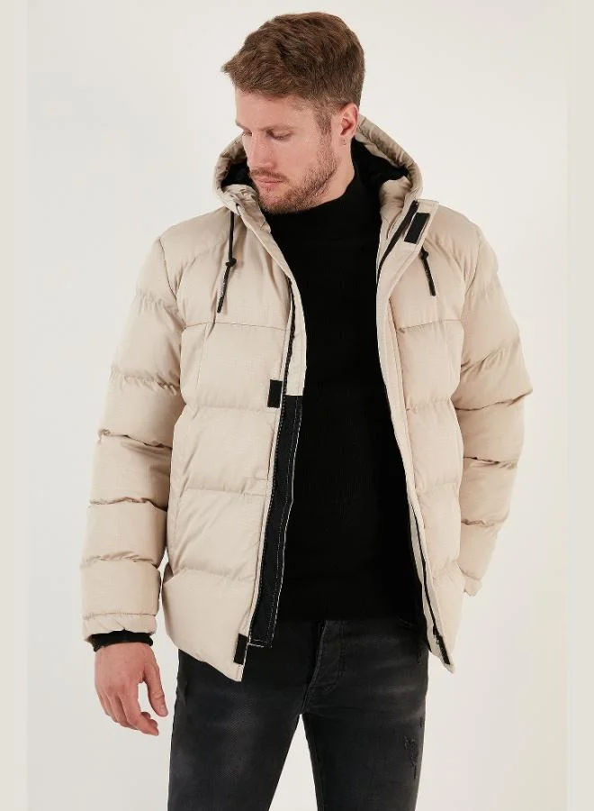 Buratti Zippered Pocket Slim Fit Hooded Puffer Jacket Men's COAT 5711050